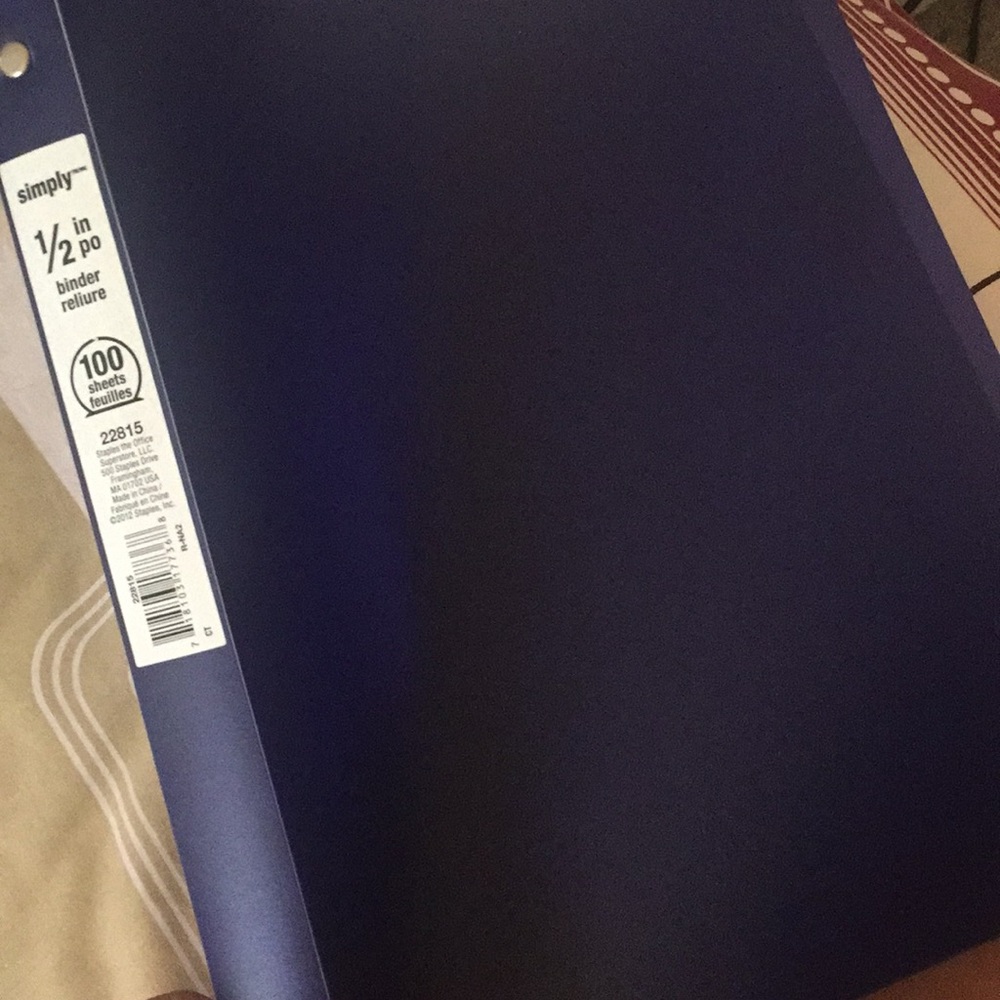 1/2 inch binder plastic 1000 sheets